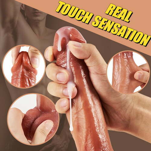 Futurlio - 9 Vibrating 3 Thrusting & Swing Intelligent Heating Realistic Dildo Vibrator 6.3 Inch