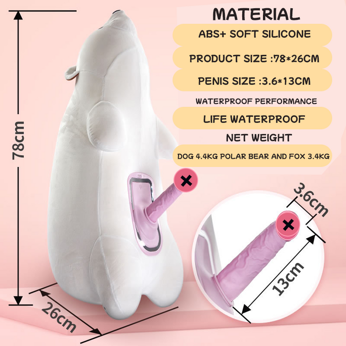 Polar Bear Automatic Thrusting Vibrating Swing Machine Female Masturbation Device