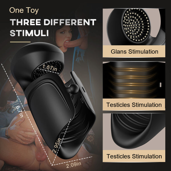 Futurlio-Automatic Adjustable Buckle 10 Vibrating Modes Masturbator Cup