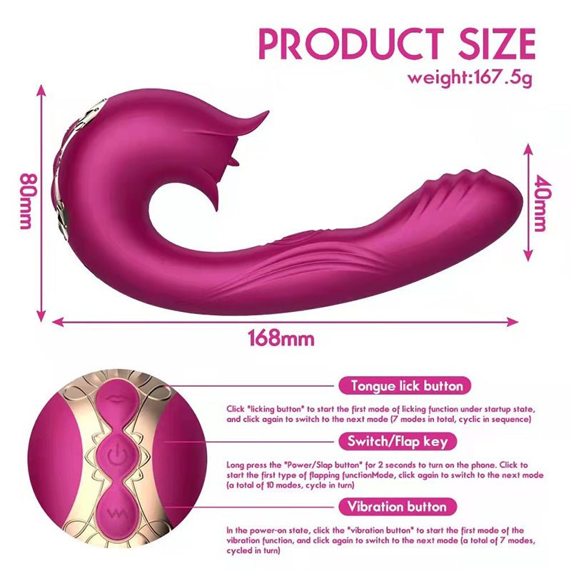 Futurlio - 7-Frequency Vibrating, 7-Frequency Suction, 10-Frequency Pulsating Female Vibrator - Futurlio