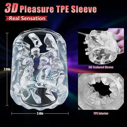 Futurlio - Hands-Free Pleasure Device for Men with 2-in-1 Functionality and 7 Stimulation Modes - Enjoy Automatic Male Masturbation - Futurlio