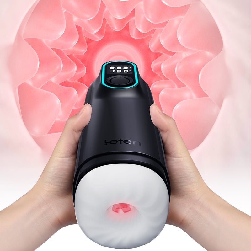 Futurlio - Heated, 550 Strokes per Minute Telescopic, and Suction Male Masturbator - Futurlio